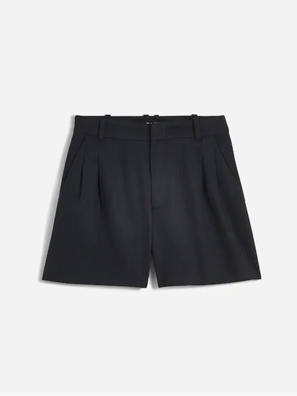 The Harlow Short in Drapey Twill in True Black Size 14 Madewell